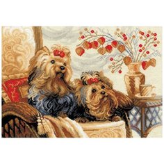 Набор для вышивания "Домашние любимцы", 40x30 см, Риолис (Сотвори Сама)