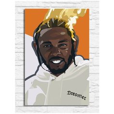 Картина по номерам на холсте волк (минимализм, абстракция) - 9201 В 20x30