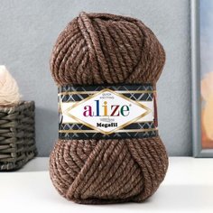 Пряжа "Superlana megafil" 25% шерсть, 75% акрил 55м/100 гр (240) Alize