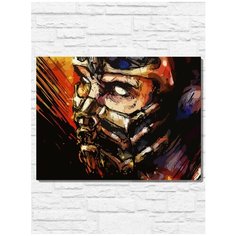 Картина по номерам на холсте Игра Mortal Kombat (PS 5, PS 4, PS 3, Xbox 360, Xbox ONE, PC, ios) - 9452 Г 30x40