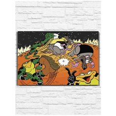 Картина по номерам на холсте Игра battletoads (боевые жабы, ретро, 16 bit, 8 bit, XBOX, PS 4) - 9390 Г 60x40