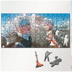 Пазл из дерева с фигурками, 230 деталей, 46х23 см игры Final Fantasy XIV - 5294 Puzzle Wood