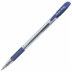 Ручка шариковая масляная с грипом PENTEL (Япония) "Bolly", синяя, узел 0,5 мм, линия письма 0,25 мм, 12 шт.