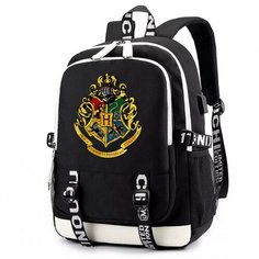 Рюкзак Гарри Поттер (Harry Potter) черный с USB-портом №1 Noname