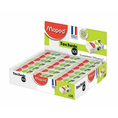 Ластик Maped TECHNIC 600 мини с формулой "без грязи", в картонном футляре (3 шт. в упаковке)