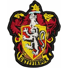 Нашивка "гриффиндор" (шеврон, патч, декор, аппликация, заплатка) на липучке Velcro на одежду Сибирская вышивальная фабрика