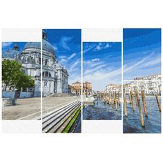 Модульная картина, 150 х 80. Живопись по номерам. Пять картин. Kubanstar