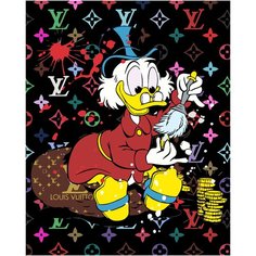 Картина по номерам Скрудж Макдак / Scrooge McDuck LV холст на подрамнике 40*50