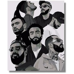 Картина по номерам " Miyagi / Мияги " холст на подрамнике 40х60