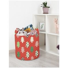 Корзина для игрушек JoyArty "Скандинавские елочки" 35x35 см