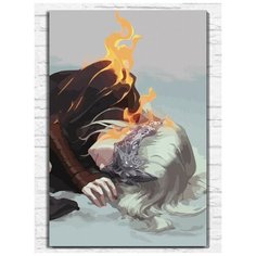 Картина по номерам на холсте игра dark souls remastered - 9549 В 60x40