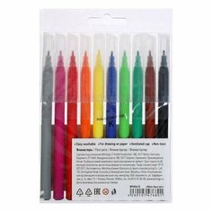 Фломастеры смываемые 10 цветов "Жил-был кот", блистер, европодвес Berlingo