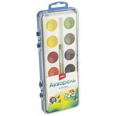 Акварель для рисования 12 цветов б/к Аквк-002 Lori