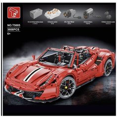 Конструктор ferrari 488 california 3608 деталей красный Lion King