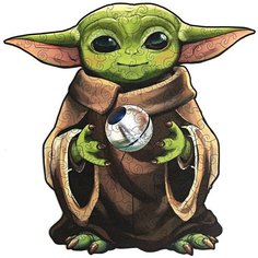 Деревянные пазлы для детей и взрослых/Малыш Йода/подарочный набор/головоломка Active Puzzles