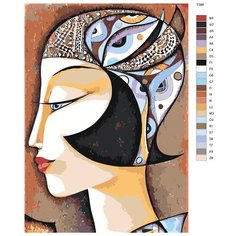 Картина по номерам Т386 "кубизм женщины" 40x60 Brushes Paints