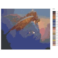 Картина по номерам Z-672 "Репродукция Виктора Низовцева. Ангел в небе" 60x80 Brushes Paints