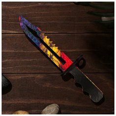 Сувенирное оружие из дерева «Штык нож», сиренево- жёлтое лезвие Romanoff