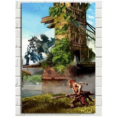Картина по номерам игра Horizon Zero Dawn (Элой) - 8915 В 60x40