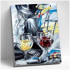 Картина по номерам (40х50) Смакуя жизнь (16 цветов) HR0213 Molly