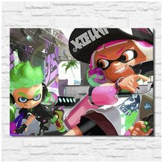 Картина по номерам на холсте игра Splatoon 2 - 11626 Г 30x40