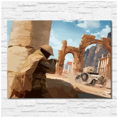 Картина по номерам на холсте игра Battlefield 1 - 11574 Г 30x40