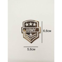 Заплатка / текстильный патч/ Нашивка / Термоаппликация / Термонаклейка Армия /Army Double Hobby