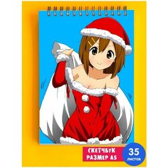 Скетчбук - Альбом для рисования - тетрадь - записная книжка - блокнот А5 аниме Кэйон K-ON 1st Color