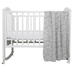 Плед Baby Nice 118х100 см розы/серый