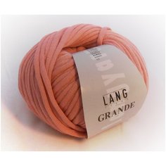 Пряжа Grande Lang Yarns(Гранде), цвет 48 темная пудра, 50гр/62м, 100% хлопок, 1 моток Швейцария