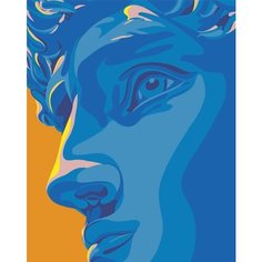 Картина по номерам "Античные статуи: Давид Арт 2", Раскраска 40x50 см, Античность