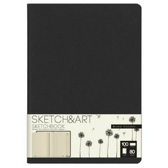 Скетчбук S&A ORIGINAL 179х250 80л БЕЖ 100г книж. перепл. мягк. черный 1-507/01 Bruno Visconti