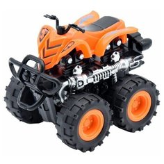Игрушка. Машинка пластиковая инерционная "Квадроцикл" оранжевая 4WD BIG MOTORS