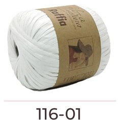 Пряжа для вязания Fibra Natura Raffia 100% целлюлоза район; 40гр-90м(3 мотка)