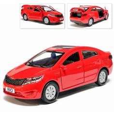 Машина Kia Rio, инерционная, красный, Технопарк, 12 см
