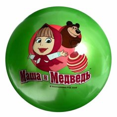 Мяч «Маша и Медведь», с наклейкой, ПВХ, 23 см Играем вместе