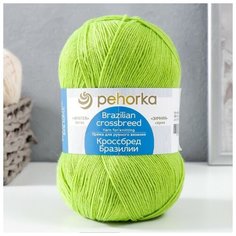 Пряжа "Кроссбред Бразилии" 50%меринос. шерсть, 50% акрил 500м/100гр (382-Яр. саванна) Без бренда