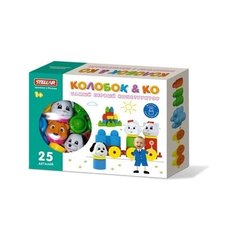 Конструктор для малышей Колобок 25 деталей Нет бренда