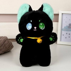 Мягкая игрушка "Кот", 23 см, цвет чёрный Сима ленд