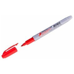 Перманентный маркер Crown Multi Marker Slim P-505, пулевидный наконечник, 2 мм, красный {207897}