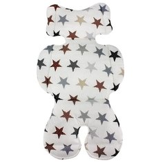 Про Сон Матрасик в коляску / Вкладыш в автокресло Звезды пэчворк Body Pillow
