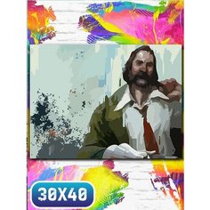 Картина по номерам на холсте игры диско элизиум - 12157 30х40
