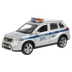 Машина металлическая «Suzuki Vitara полиция», 12 см, открываются двери и багажник, цвет серебристый Технопарк