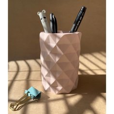 Нежно - розовый органайзер для канцелярии или кисточек для макияжа / Simple pink Ownsense Store