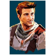 Картина по номерам на холсте игра Uncharted Нейтан Дрейк - 6583 В 60x40
