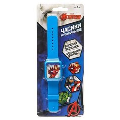 Часы музыкальные Мстители SL-05293 звук, цвет синий 6889100 Marvel