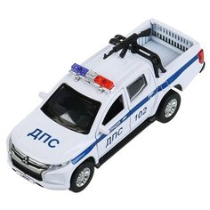 Машина металлическая «Mitsubishi L200 Pickup полиция», 13 см, открываются двери и багажник Технопарк