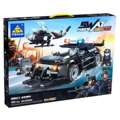 Конструктор спецназ "Патрульная машина", 451 деталь Kazi