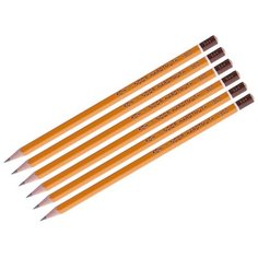 Карандаш ч/г Koh-I-Noor "1500" 5B, заточенный 150005B01170RU (6 штук)