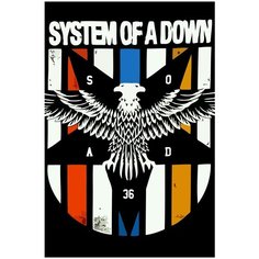 Картина по номерам на холсте System of A Down - 212 40X60